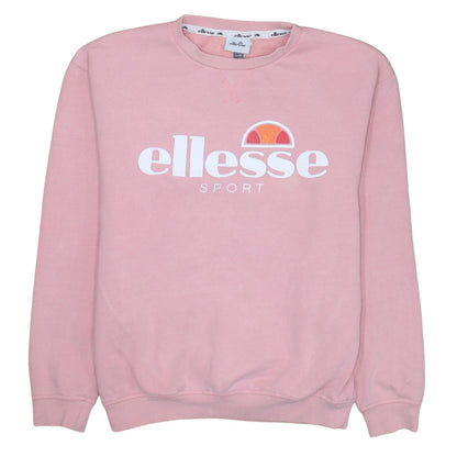 Womens UK Size 10 ellesse Pink Pullover Sweatshirt