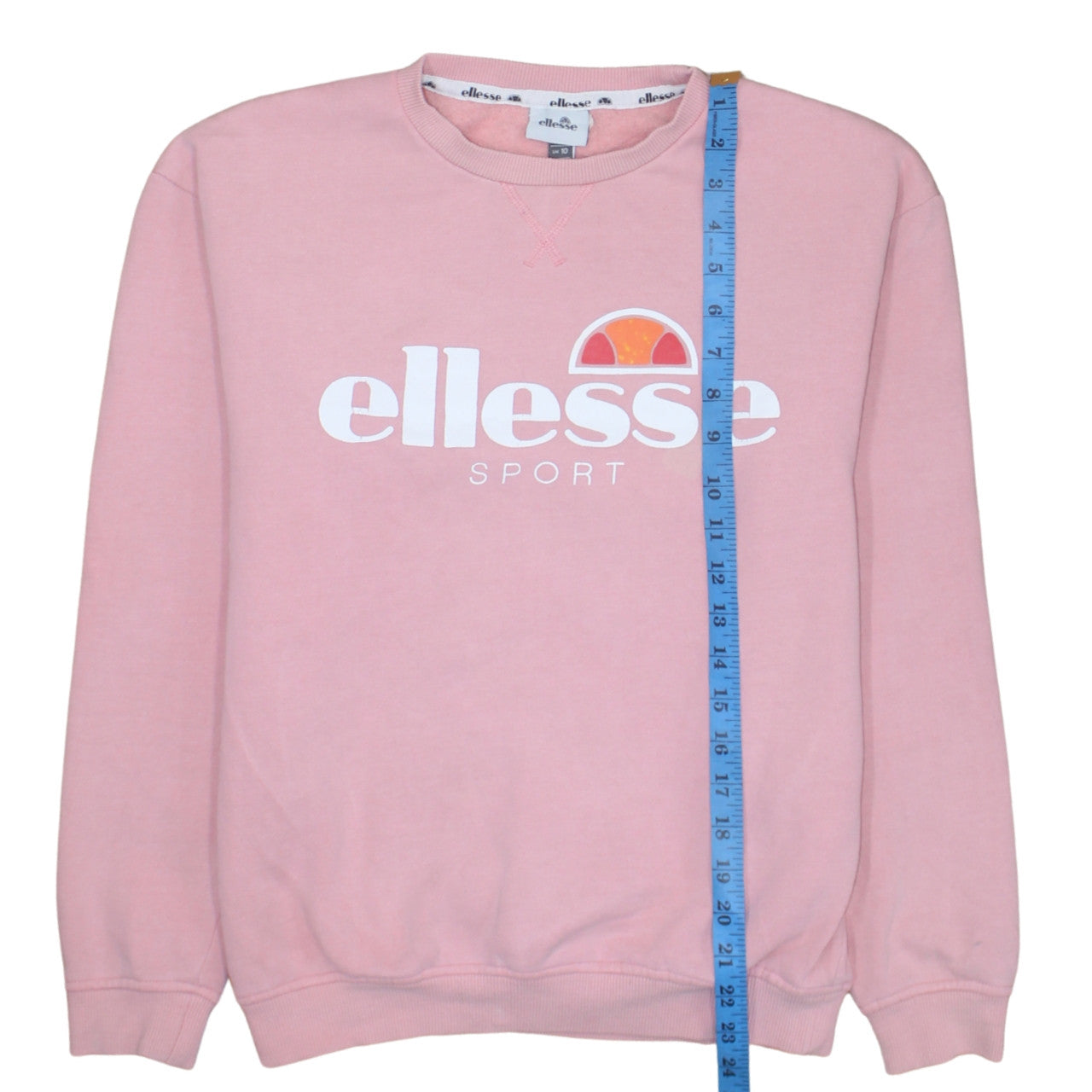 Womens UK Size 10 ellesse Pink Pullover Sweatshirt