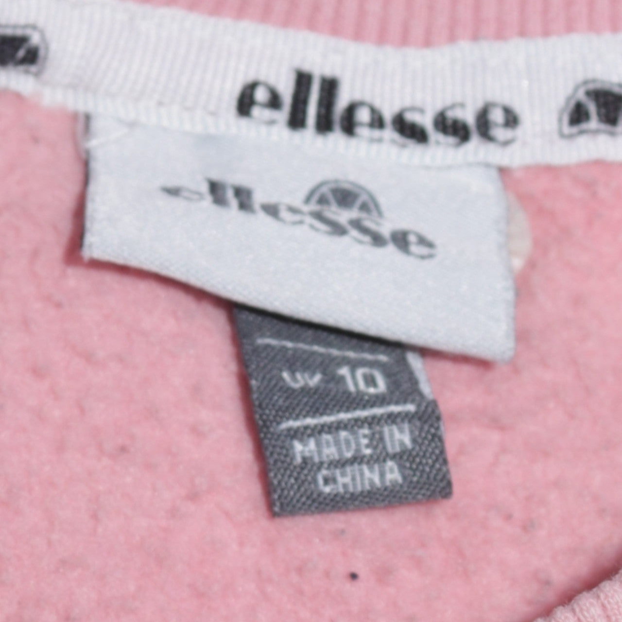 Womens UK Size 10 ellesse Pink Pullover Sweatshirt