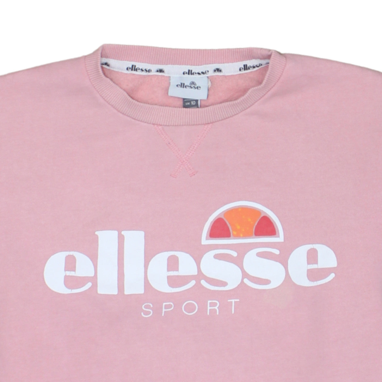 Womens UK Size 10 ellesse Pink Pullover Sweatshirt