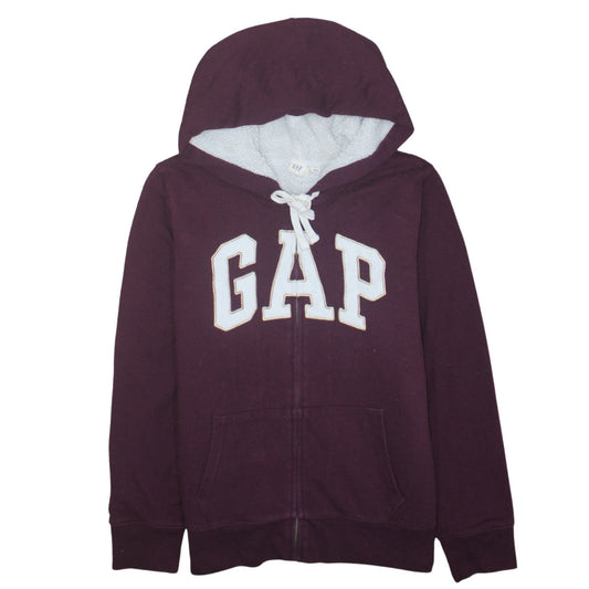 Womens UK Size L Gap Purple Full Zip Hoodie