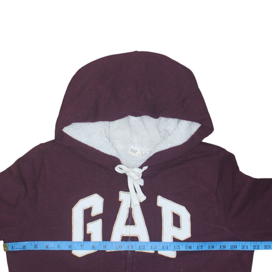 Womens UK Size L Gap Purple Full Zip Hoodie