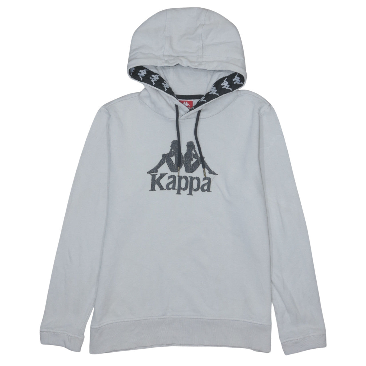 Mens UK Size S Kappa White Pullover Hoodie