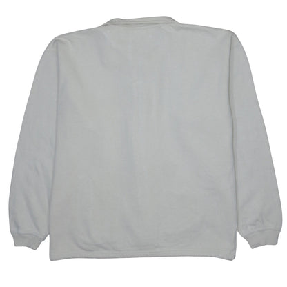 Mens UK Size L Nike White Full Zip Sweatshirt