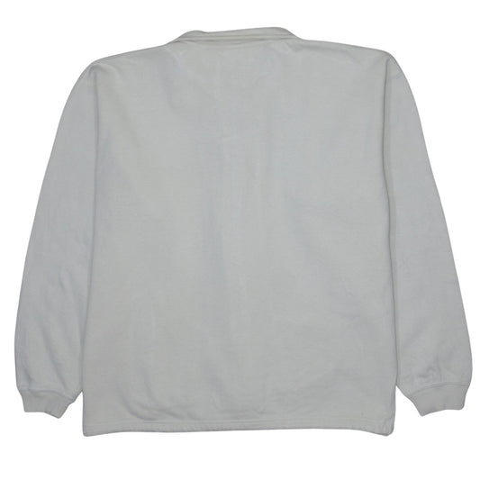 Mens UK Size L Nike White Full Zip Sweatshirt