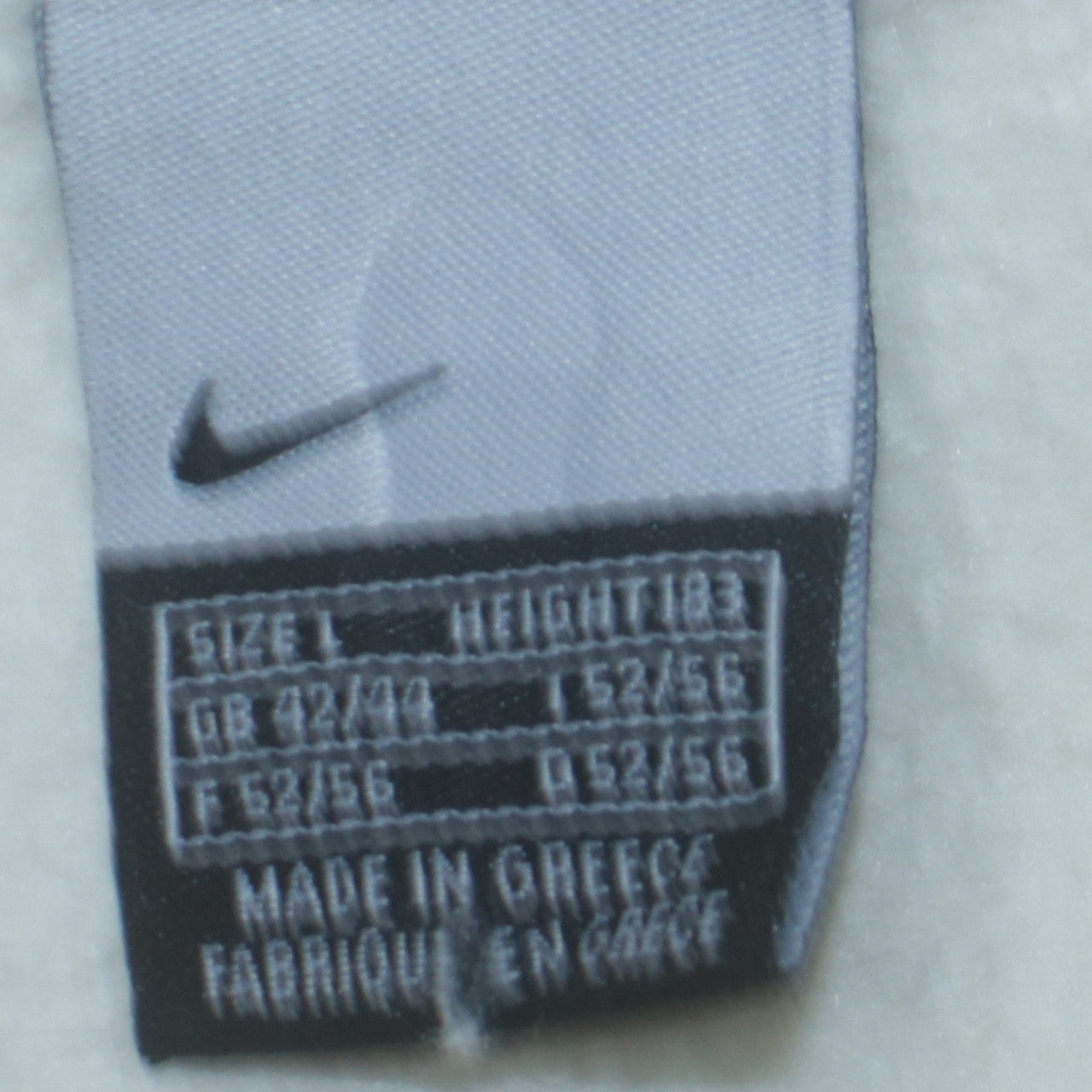 Mens UK Size L Nike White Full Zip Sweatshirt