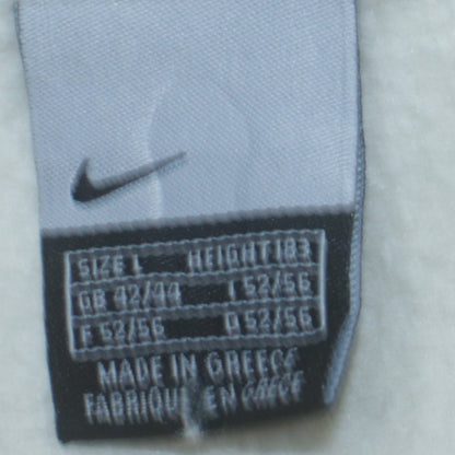 Mens UK Size L Nike White Full Zip Sweatshirt
