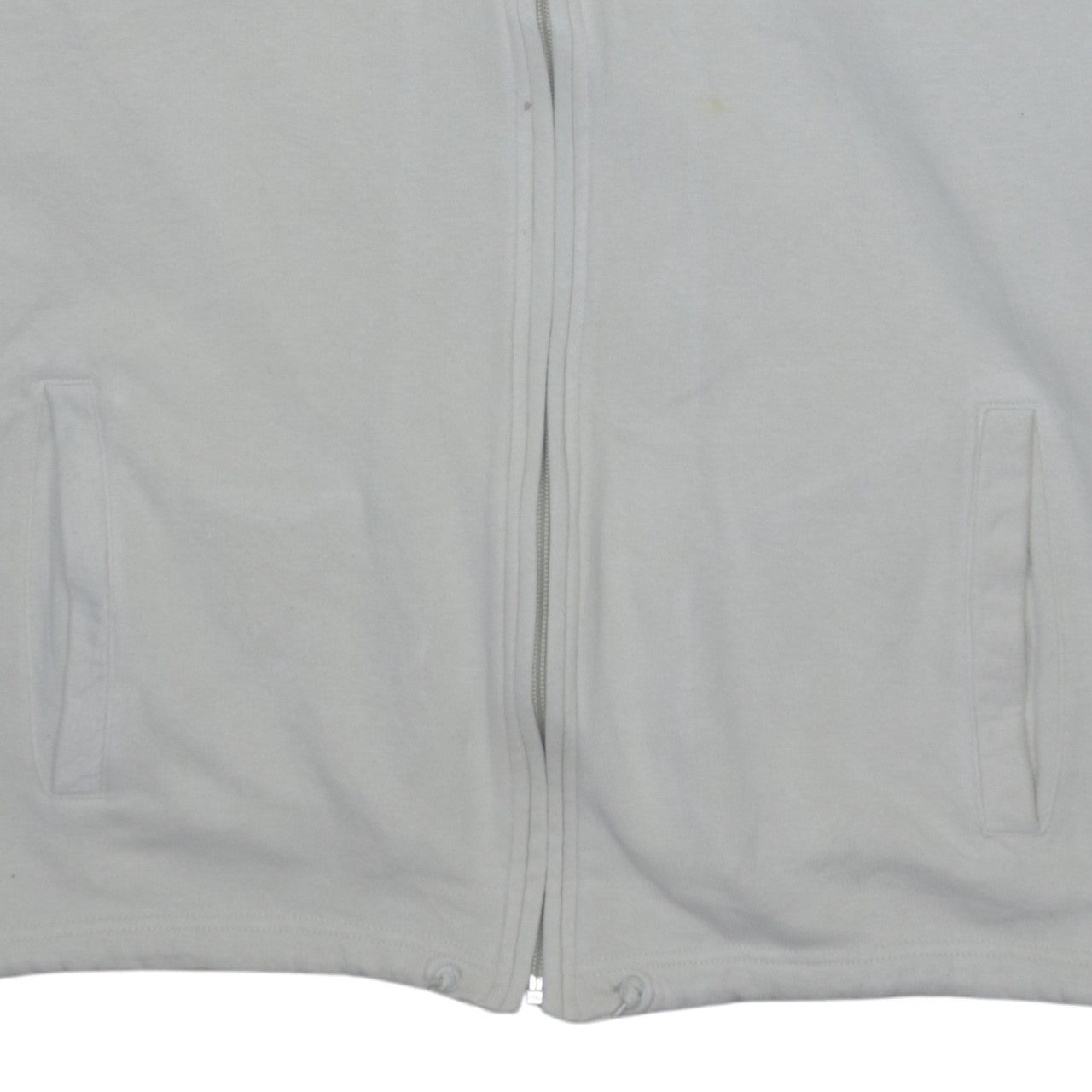Mens UK Size L Nike White Full Zip Sweatshirt