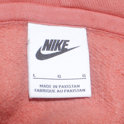 Womens UK Size L Nike Pink Pullover Hoodie