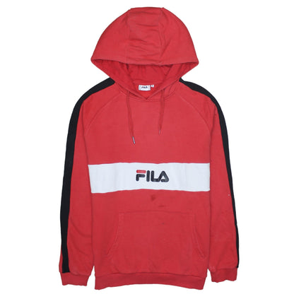 Womens UK Size M FILA Red Pullover Hoodie