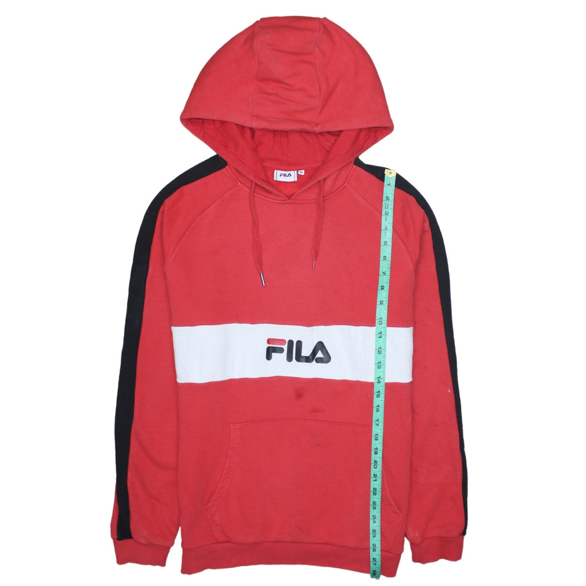 Womens UK Size M FILA Red Pullover Hoodie