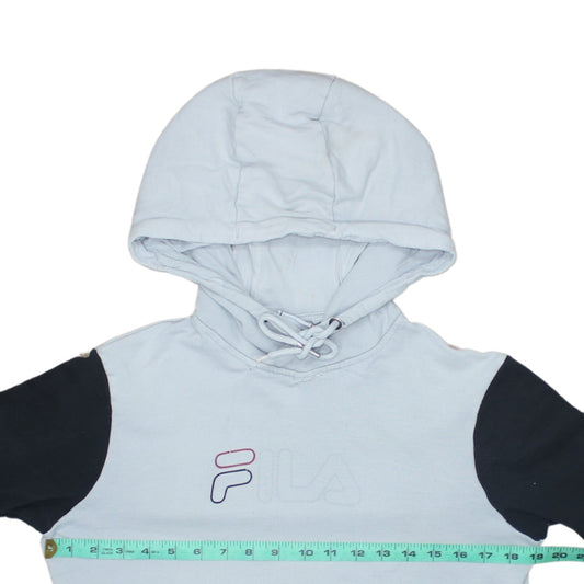 Mens UK Size XS FILA Grey Pullover Hoodie