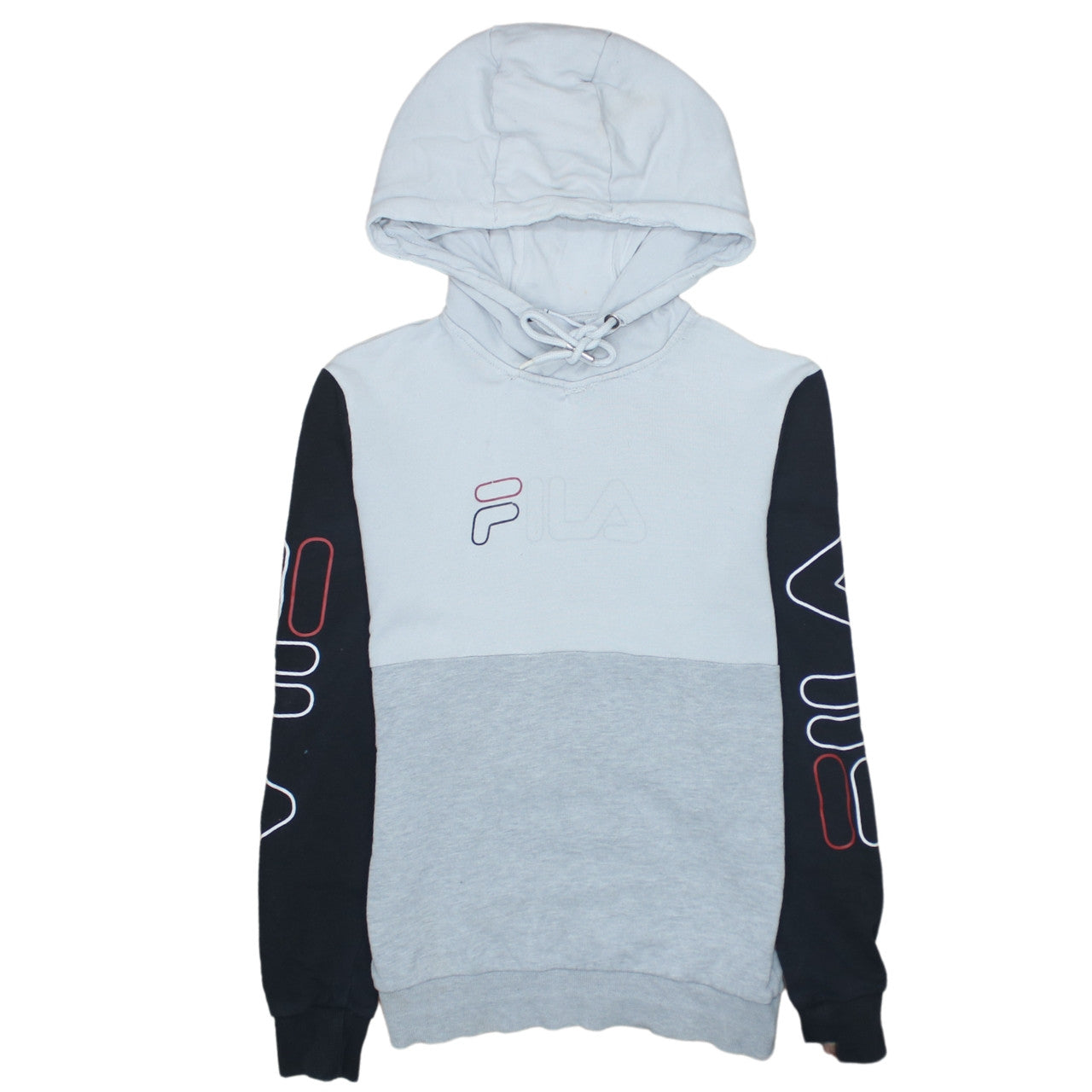 Mens UK Size XS FILA Grey Pullover Hoodie