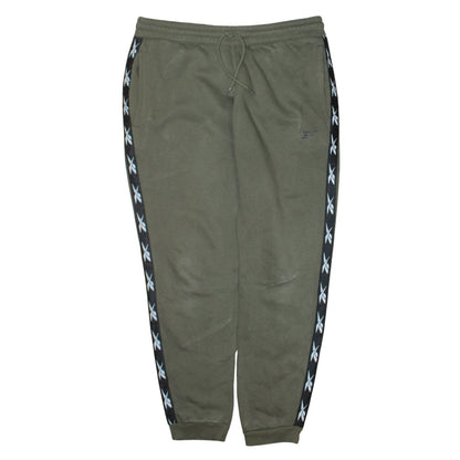 Mens UK Size L Reebok Regular Fit Jogger Green Trousers