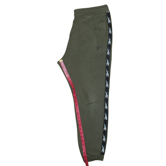Mens UK Size L Reebok Regular Fit Jogger Green Trousers