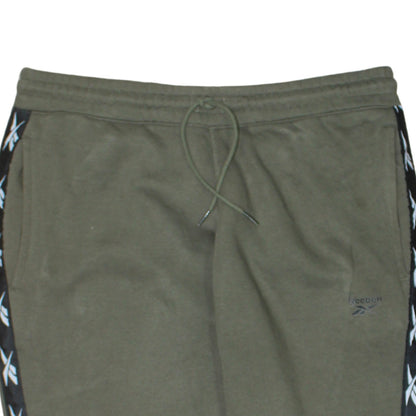 Mens UK Size L Reebok Regular Fit Jogger Green Trousers