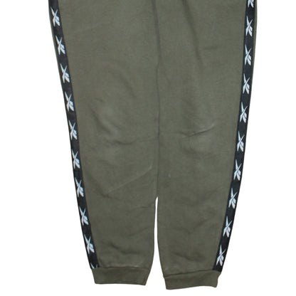 Mens UK Size L Reebok Regular Fit Jogger Green Trousers