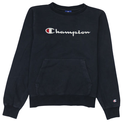 Womens UK Size XS Champion Black Pullover Sweatshirt