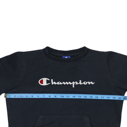 Womens UK Size XS Champion Black Pullover Sweatshirt