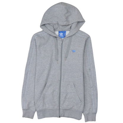 Mens UK Size S adidas Grey Full Zip Hoodie