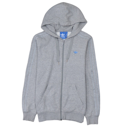 Mens UK Size S adidas Grey Full Zip Hoodie