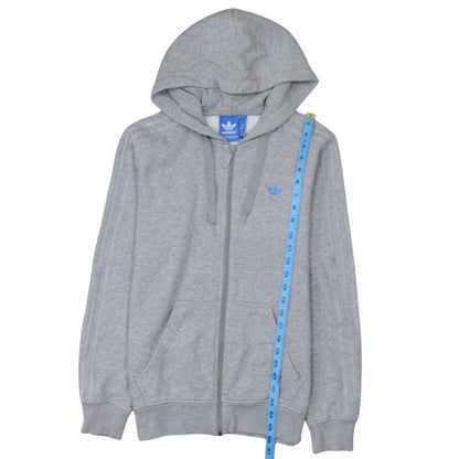Mens UK Size S adidas Grey Full Zip Hoodie
