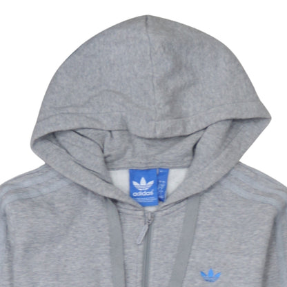 Mens UK Size S adidas Grey Full Zip Hoodie