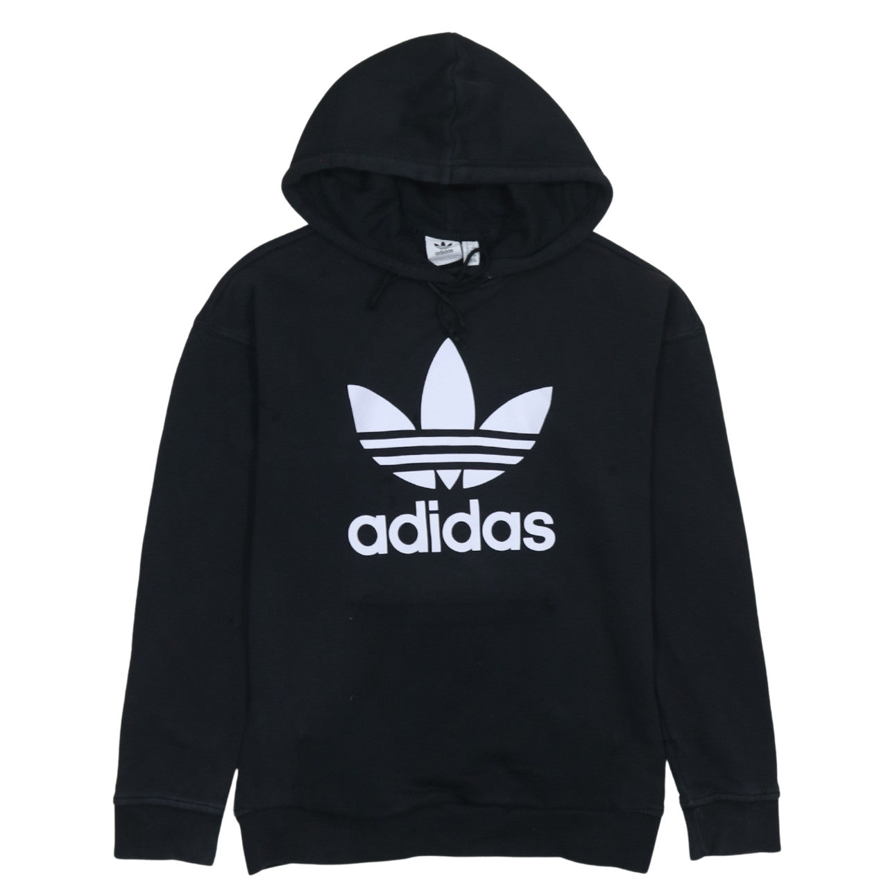 Womens UK Size 4 adidas Black Pullover Hoodie