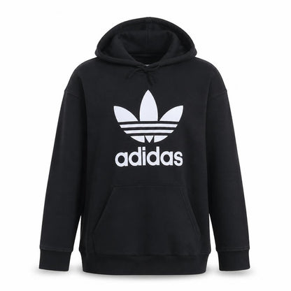 Womens UK Size 4 adidas Black Pullover Hoodie