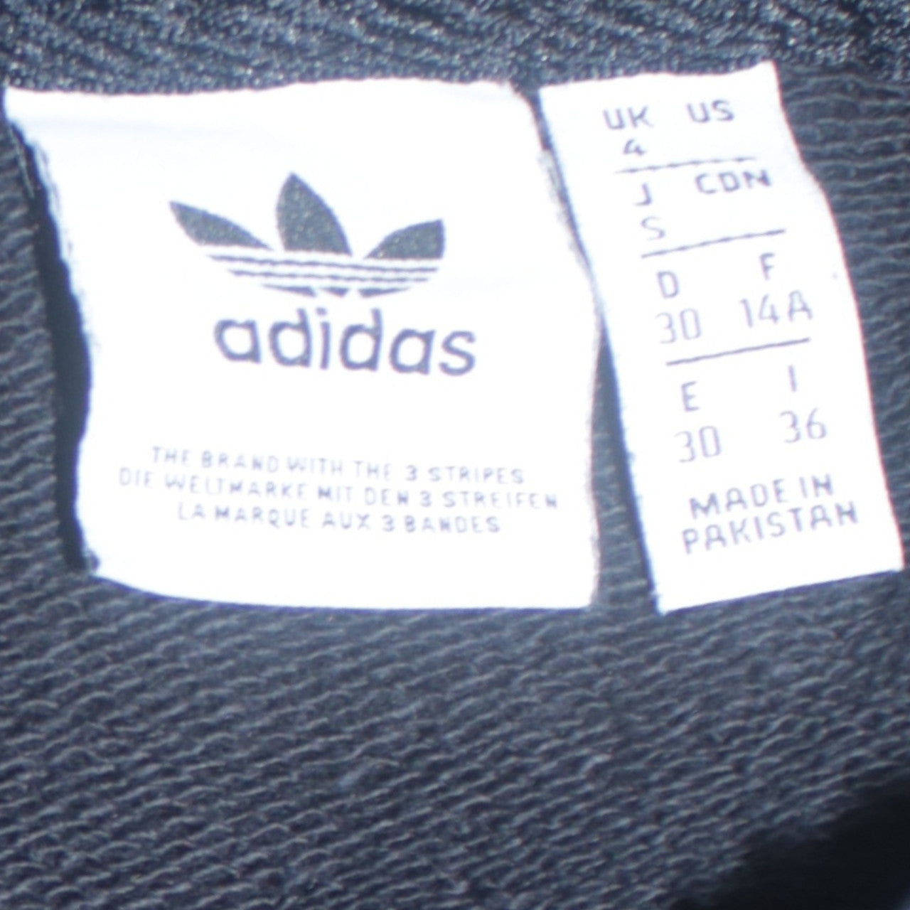 Womens UK Size 4 adidas Black Pullover Hoodie
