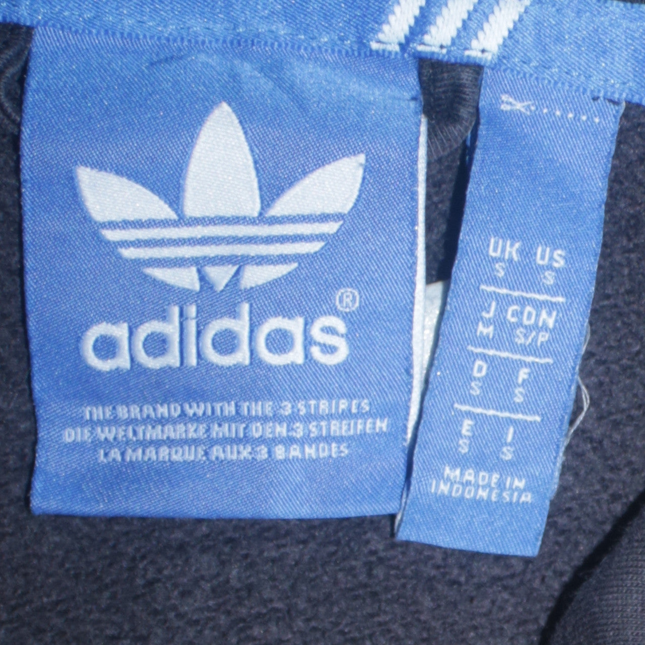 Womens UK Size S adidas Black Full Zip Hoodie