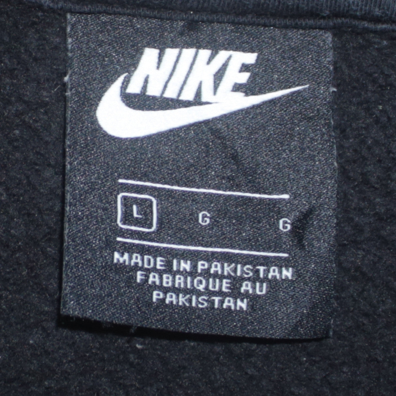 Mens UK Size L Nike Black Pullover Hoodie