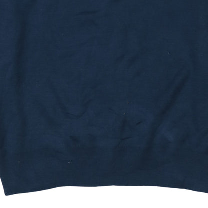 Tommy Hilfiger Men’s Blue Cotton V-Neck Jumper 2XL