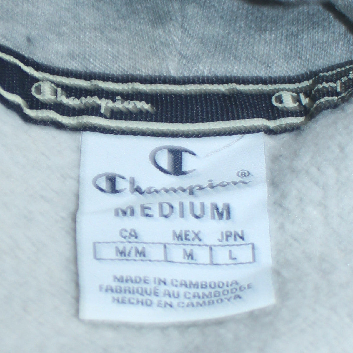 Womens UK Size M Champion Grey Pullover Hoodie