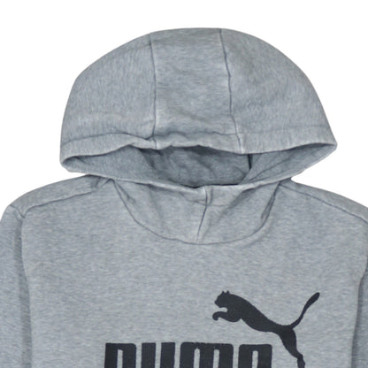 Mens UK Size S PUMA Grey Pullover Hoodie