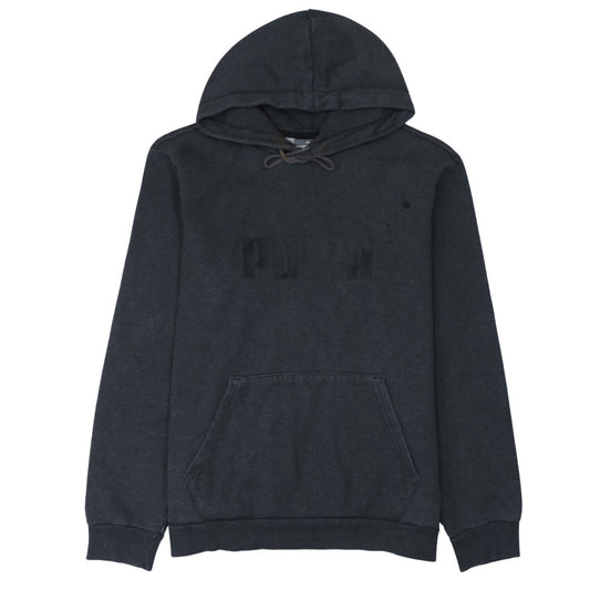 Mens UK Size M PUMA Black Pullover Hoodie