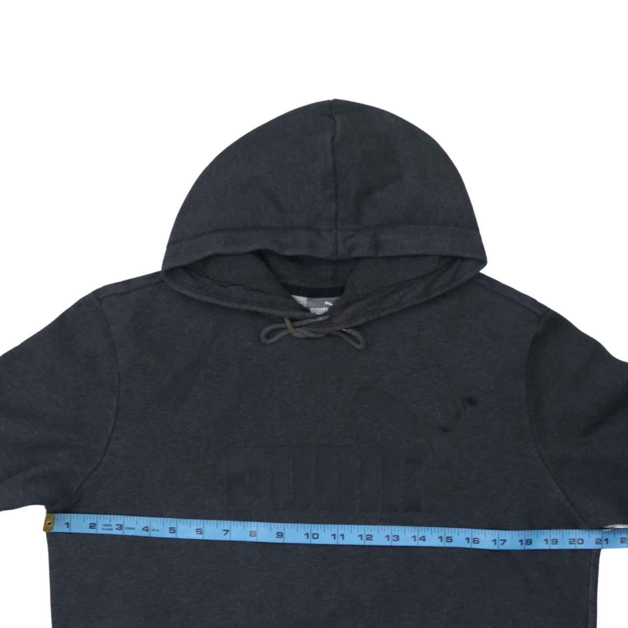 Mens UK Size M PUMA Black Pullover Hoodie