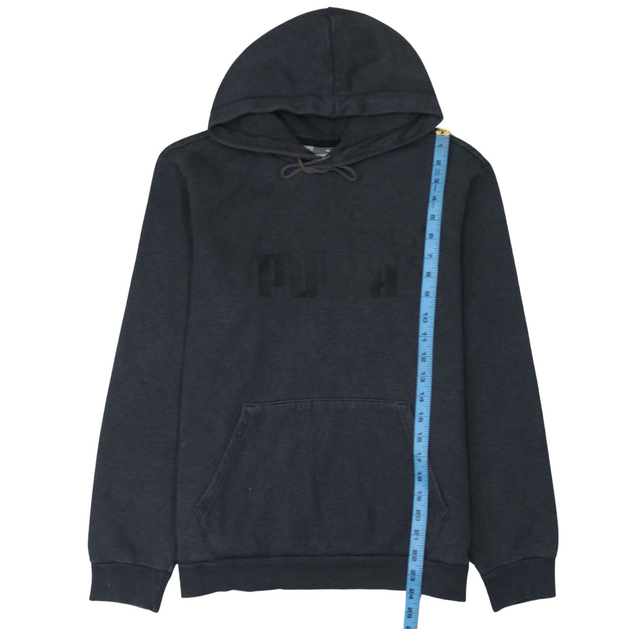 Mens UK Size M PUMA Black Pullover Hoodie