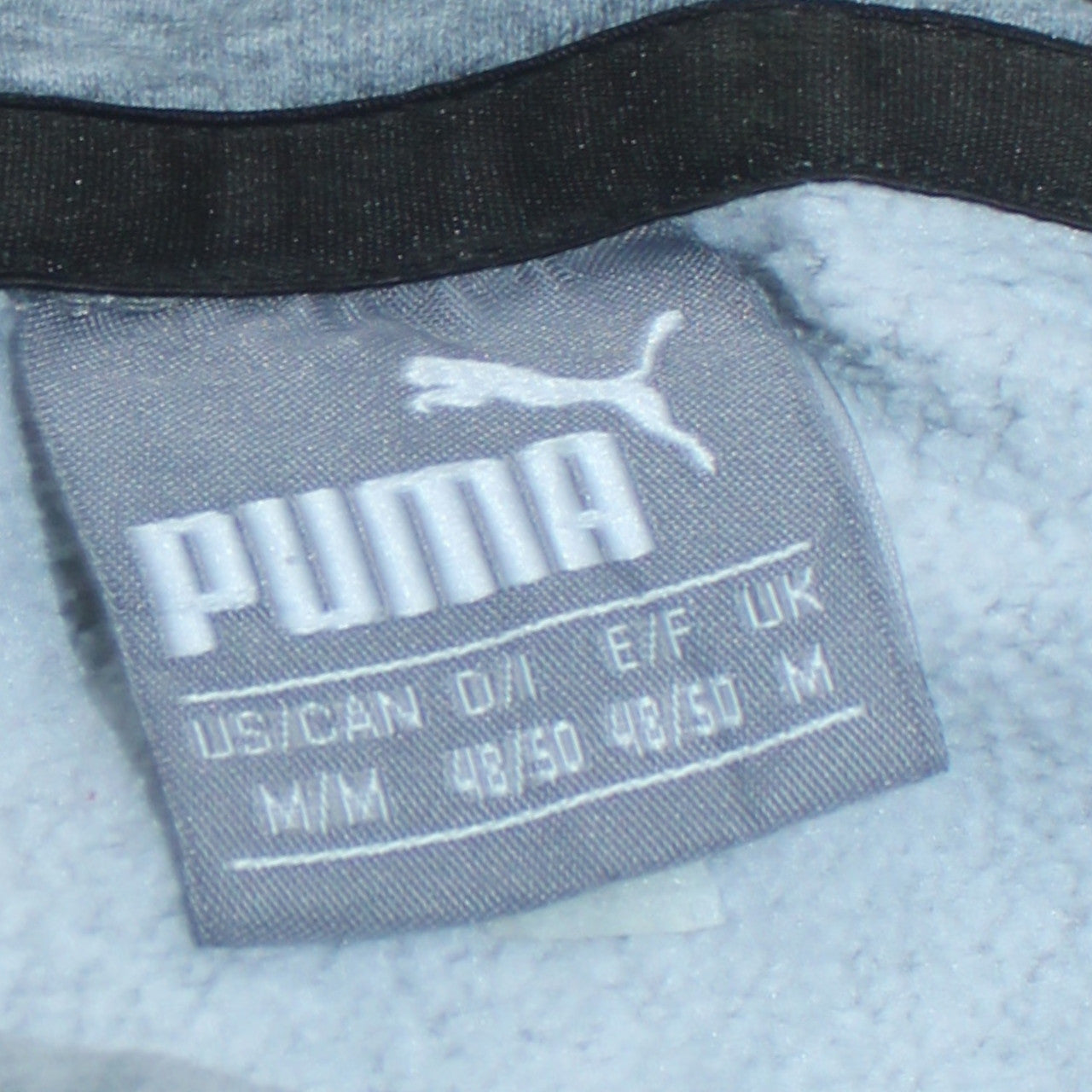 Mens UK Size M PUMA Black Pullover Hoodie