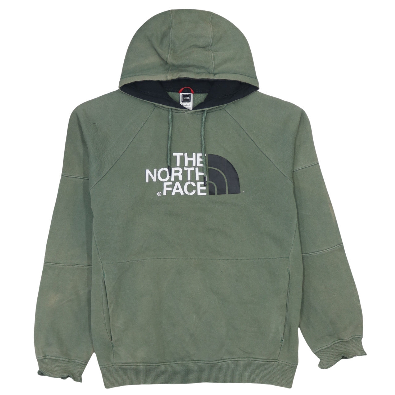 Mens UK Size L The North Face Green Pullover Hoodie