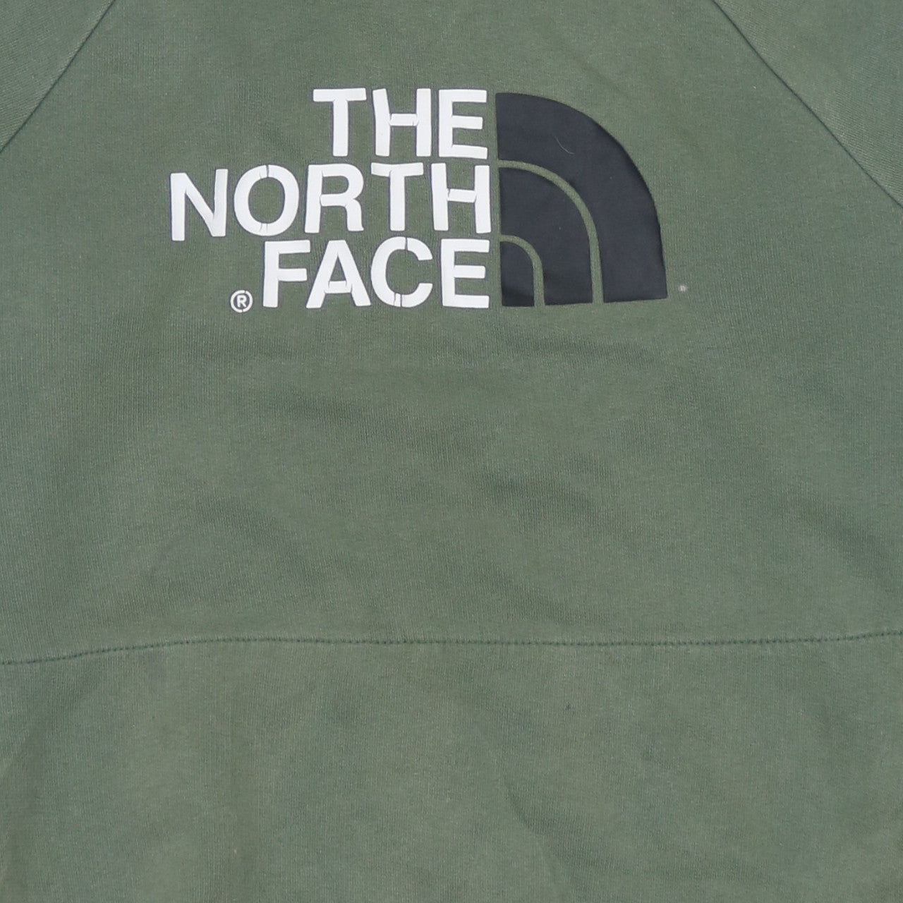 Mens UK Size L The North Face Green Pullover Hoodie