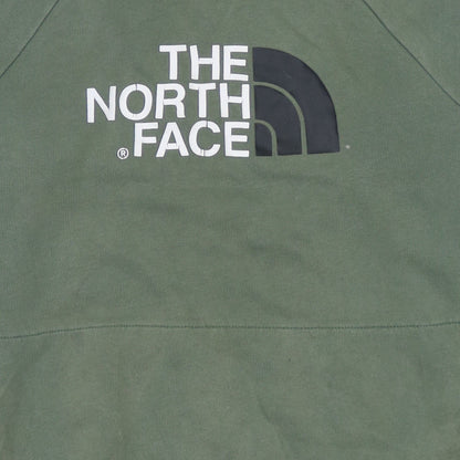 Mens UK Size L The North Face Green Pullover Hoodie