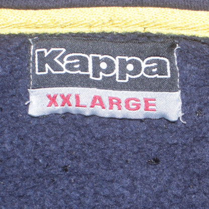 Mens UK Size 2XL Kappa Blue Henley Sweatshirt