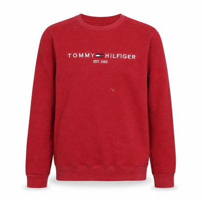 Mens UK Size S Tommy Hilfiger Red Pullover Sweatshirt
