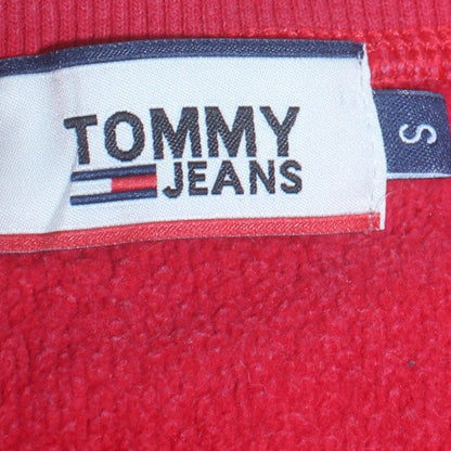 Mens UK Size S Tommy Hilfiger Red Pullover Sweatshirt