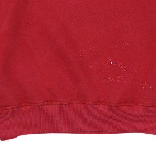 Mens UK Size S Tommy Hilfiger Red Pullover Sweatshirt