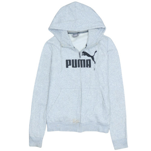 Womens UK Size 12 PUMA Grey Full Zip Hoodie
