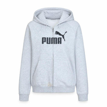Womens UK Size 12 PUMA Grey Full Zip Hoodie