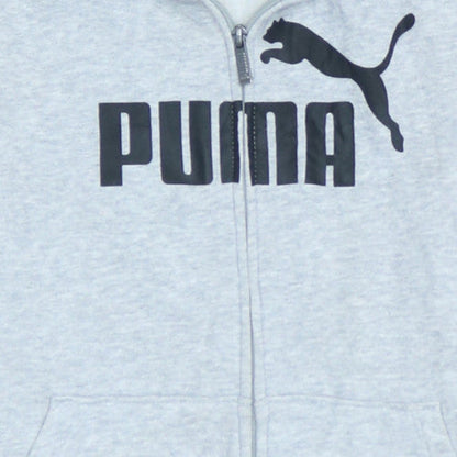 Womens UK Size 12 PUMA Grey Full Zip Hoodie