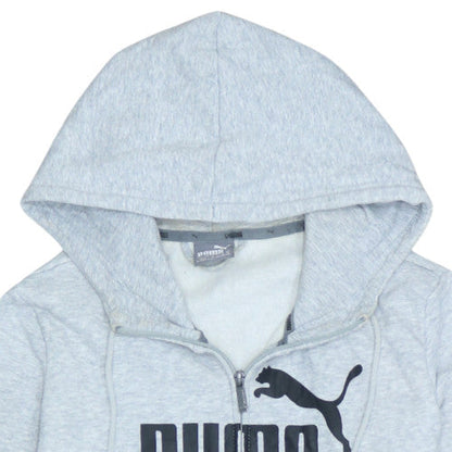 Womens UK Size 12 PUMA Grey Full Zip Hoodie